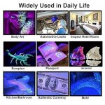 چراغ قوه 100 لامپه UV بدنه آلومینیومی